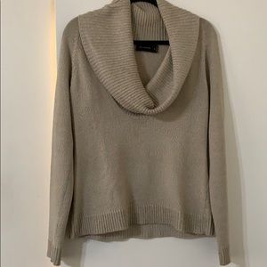 Tan scoop neck sweater